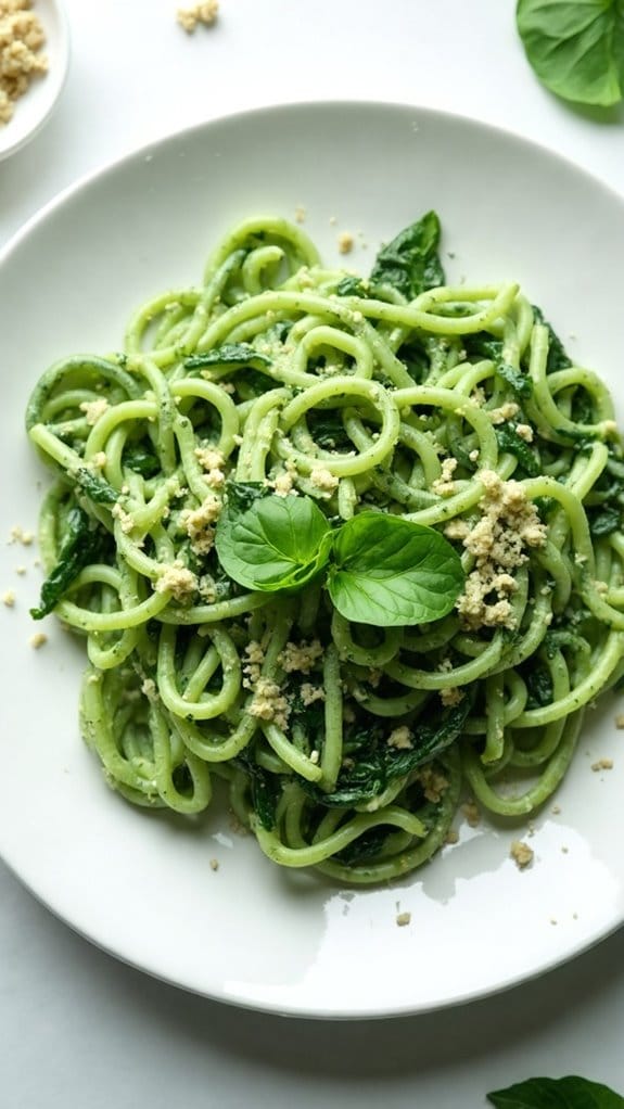 dairy free spinach pasta recipe