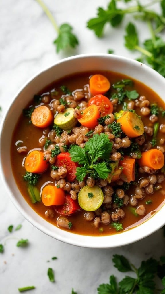 hearty lentil vegetable stew