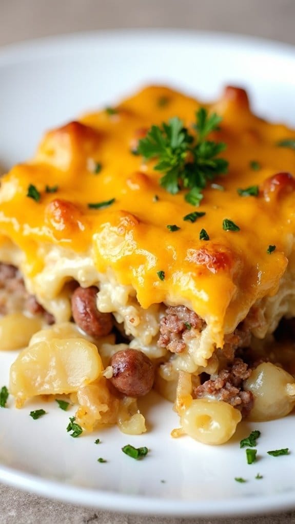 hearty sausage potato bake