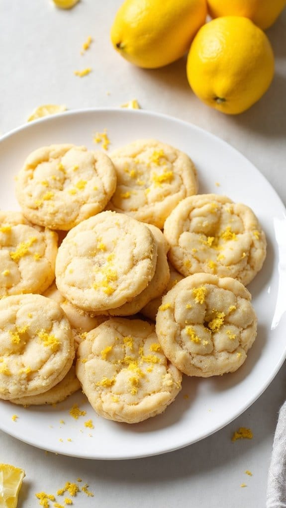 lemon zest flavored cookies