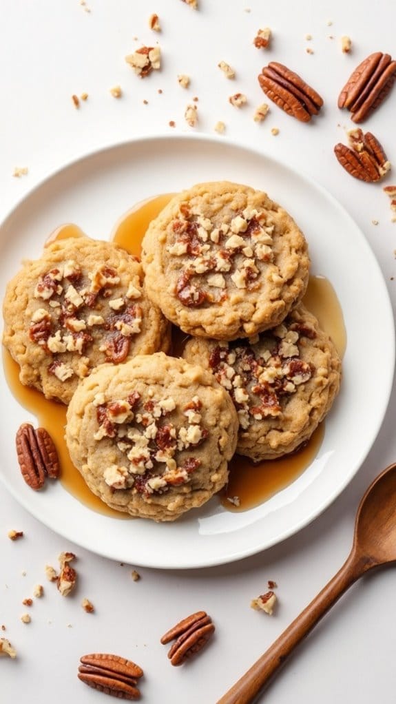 maple pecan butter cookies