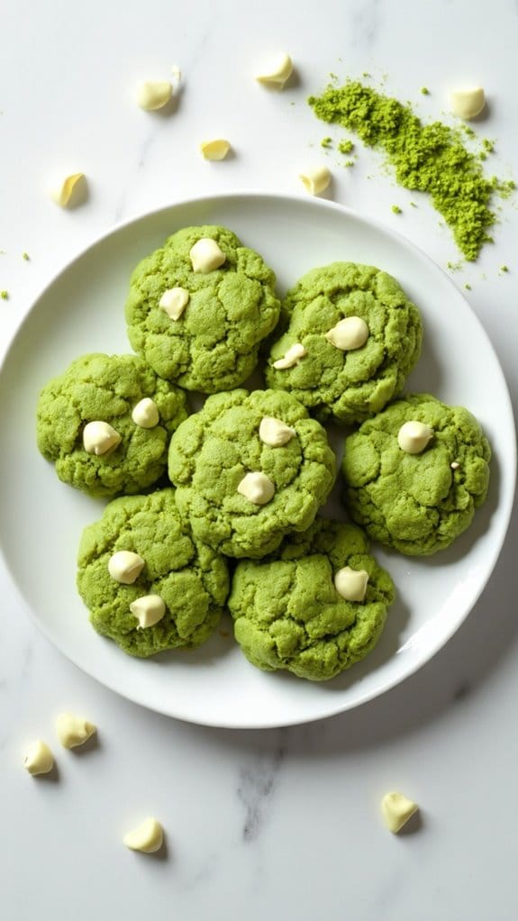 matcha flavored green tea cookies