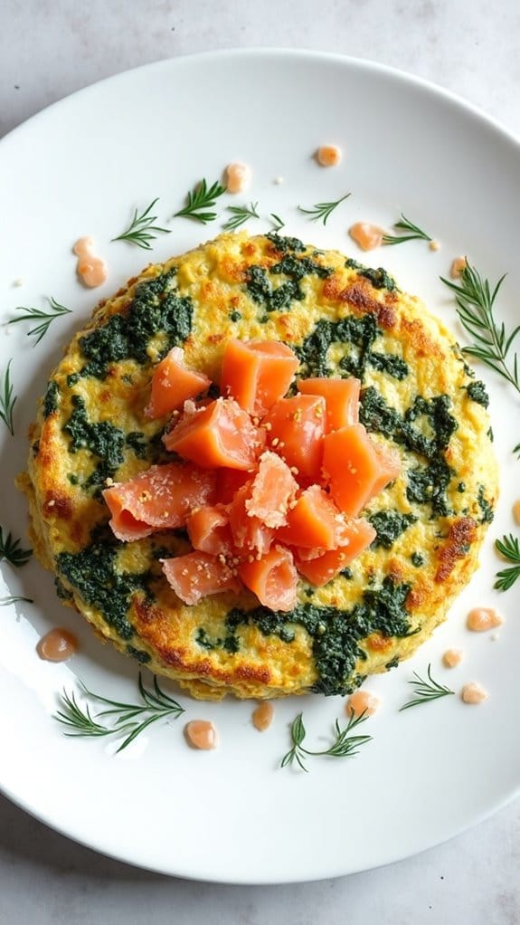 salmon spinach frittata recipe