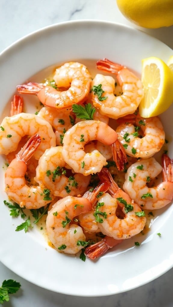 shrimp cooked with garlic